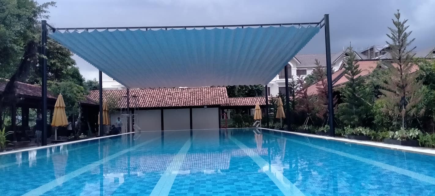 Mái xếp hồ bơi Dĩ An - Bình Dương