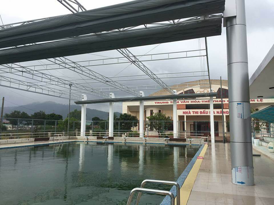 Mái xếp hồ bơi Quận 7 - HCM