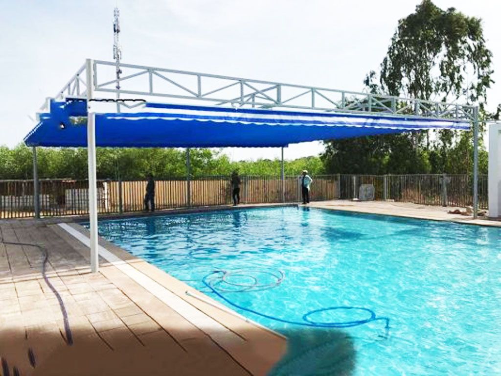 Mái xếp hồ bơi Tân Bình - HCM