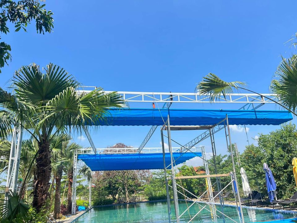 Mái xếp hồ bơi Quận 12 - HCM