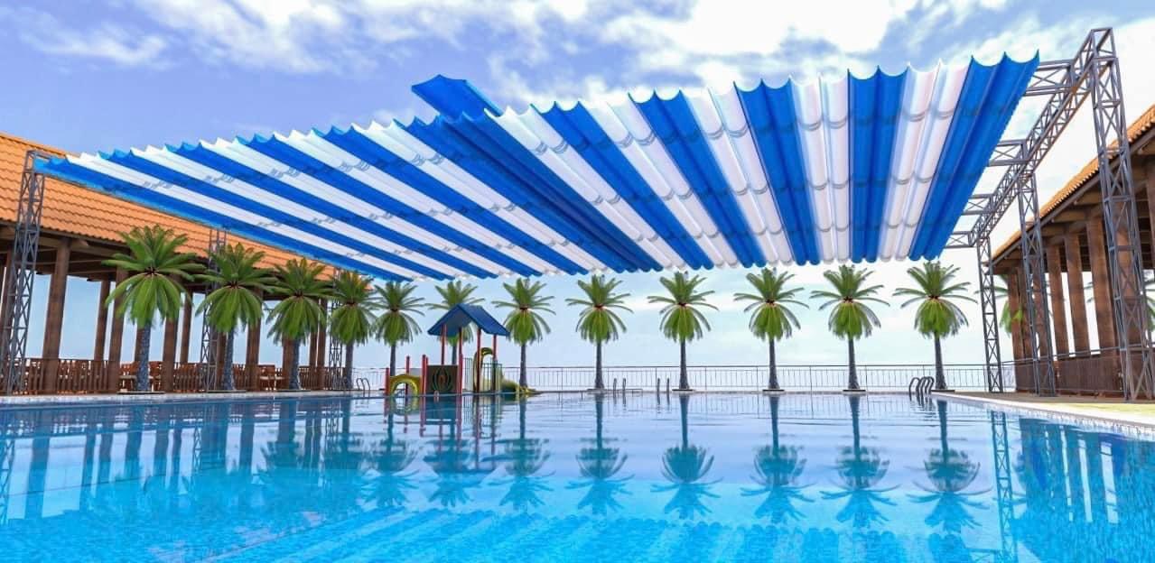 Mái xếp hồ bơi Quận 8 - HCM