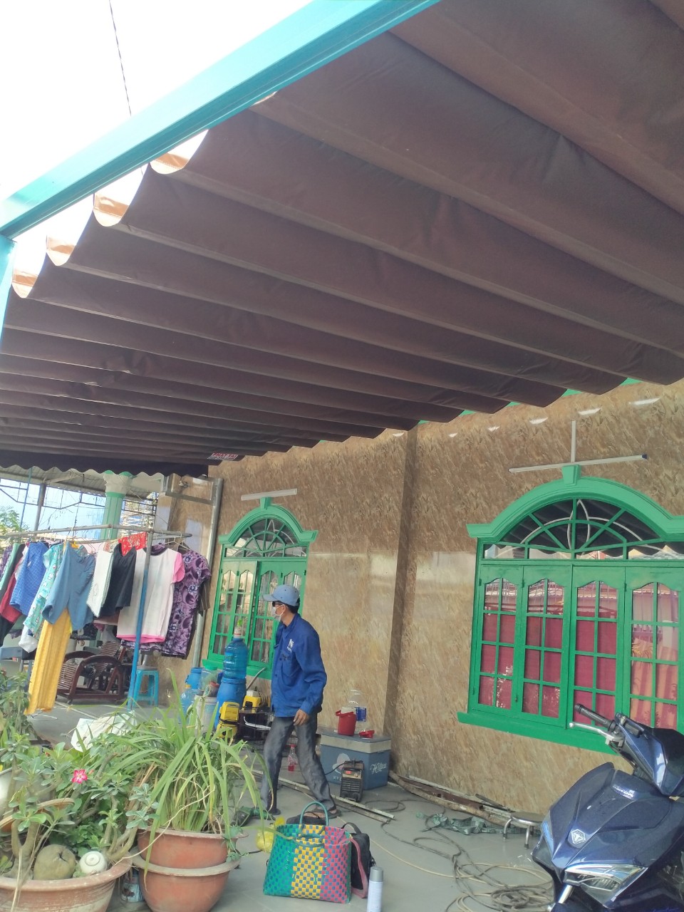 Mái xếp sân nhà Thuận An - Bình Dương Mái xếp sân nhà Thuận An - Bình Dương