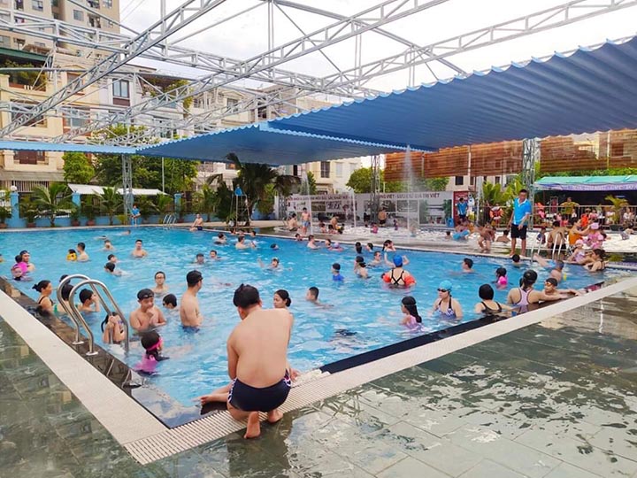 Mái xếp hồ bơi Thủ Đức - HCM