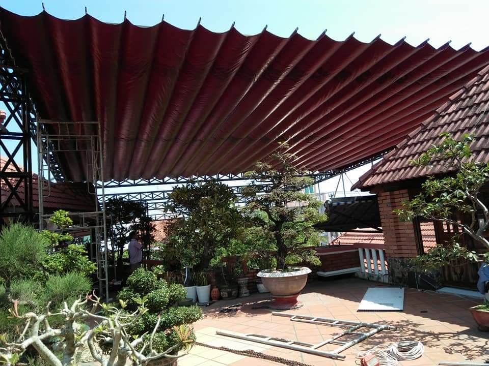 Mái xếp sân nhà Bình Chánh - HCM