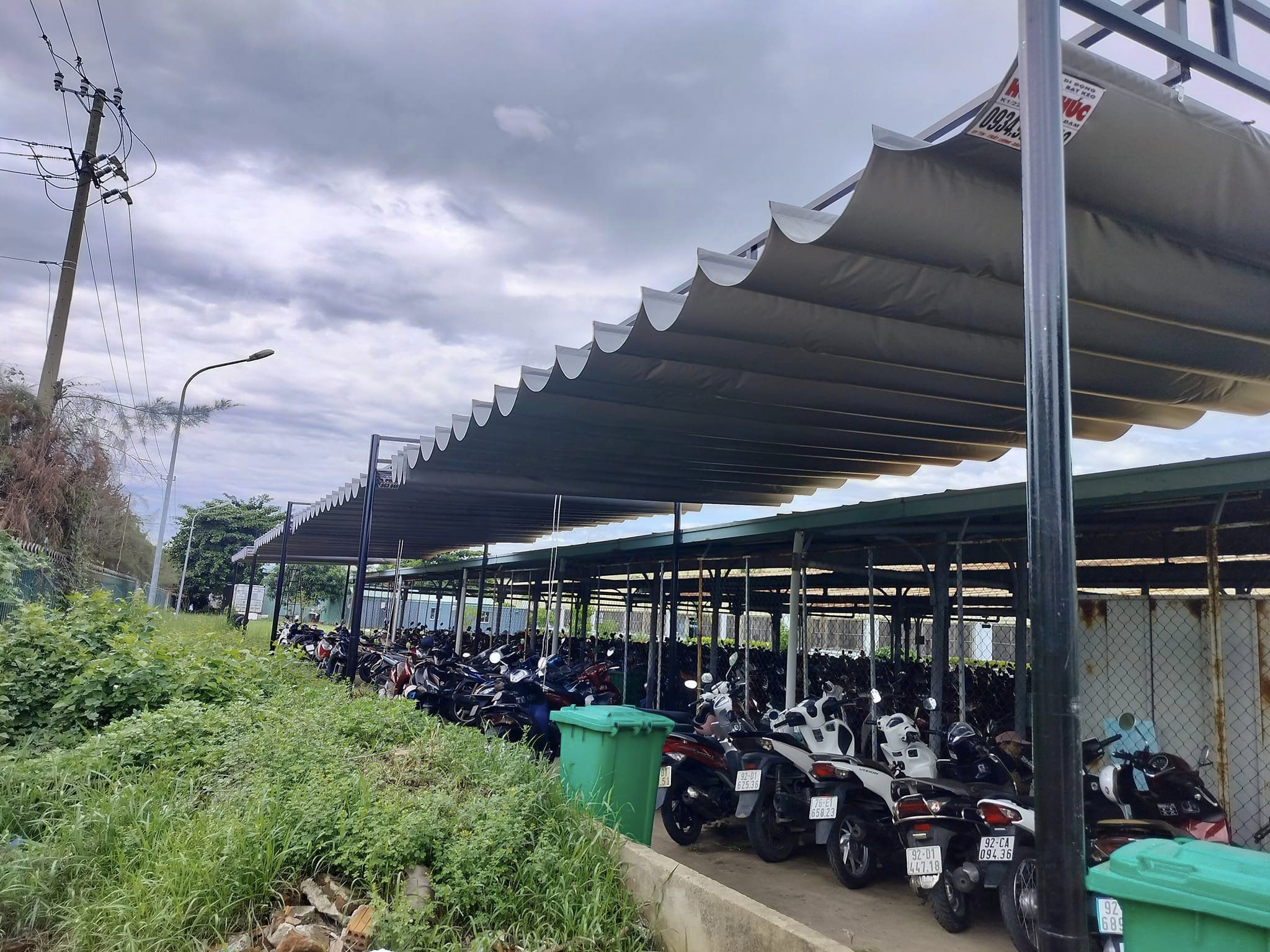 Mái Xếp Nhà Xe Bình Chánh - HCM