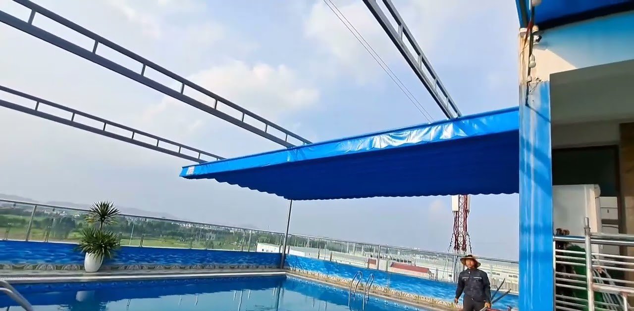 Mái xếp hồ bơi Bình Dương