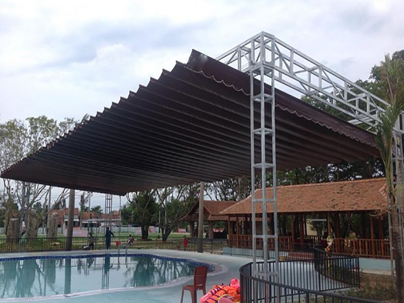 Mái xếp hồ bơi Phú Nhuận - HCM