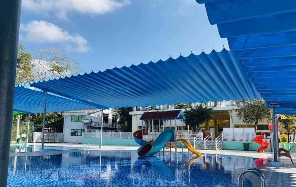 Mái xếp hồ bơi Tân Phú - HCM